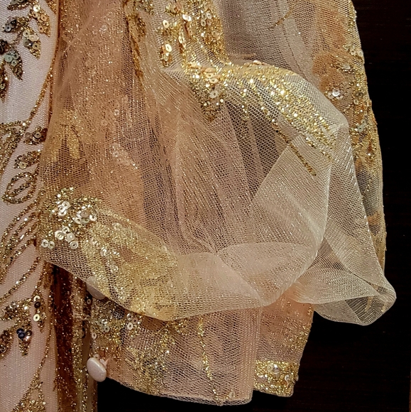 Blush pink Marmaid dress never worn size 18 ...for evening, wedding, etc - Picture 5 of 8